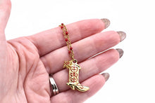 Load image into Gallery viewer, Red Cowgirl Boot Necklace

