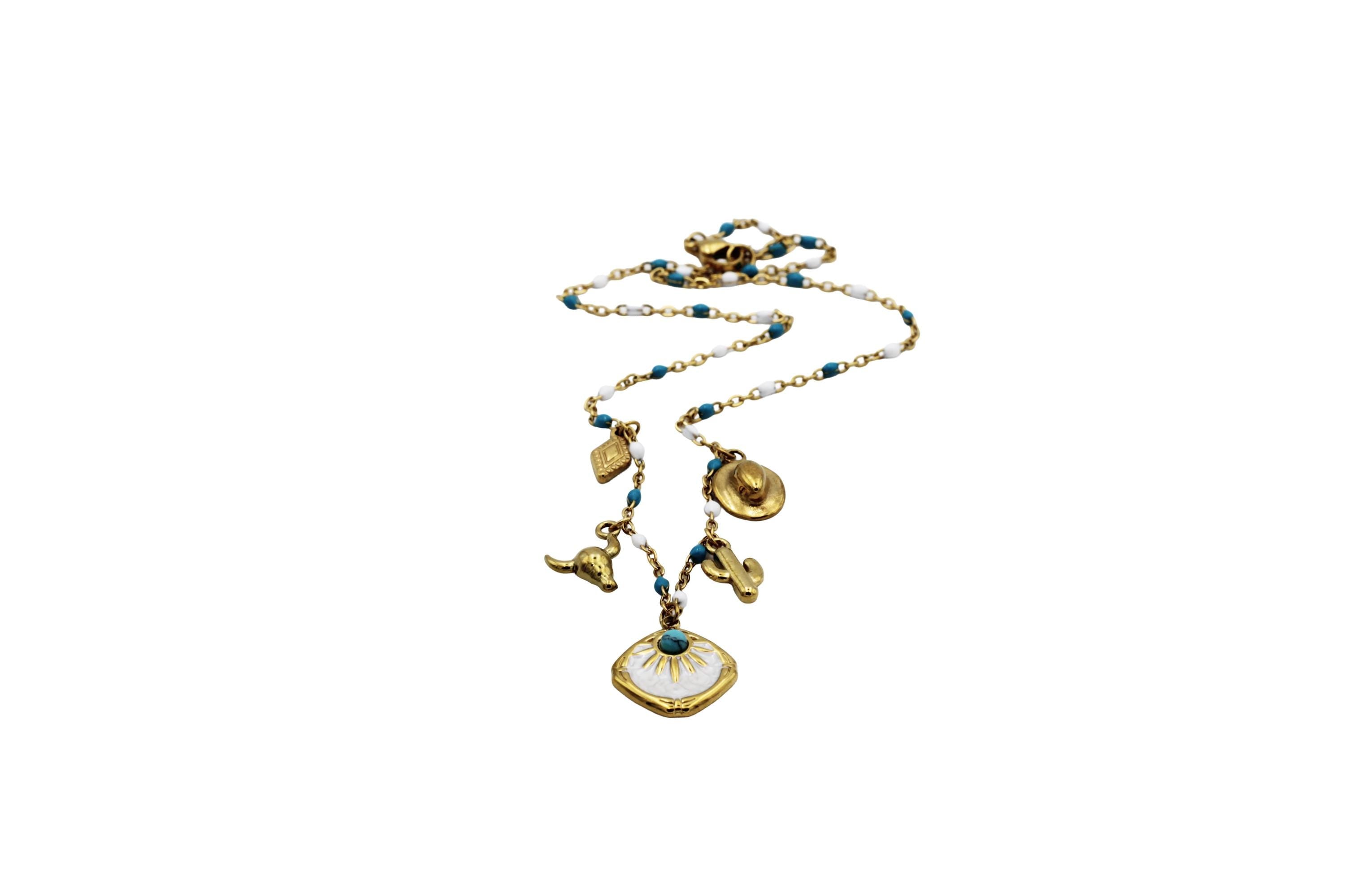 Western Multi Charm Necklace