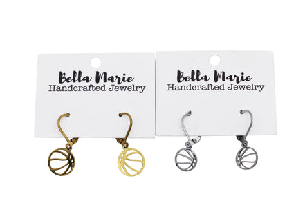 Dainty Basketball Earrings