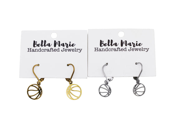 Dainty Basketball Earrings