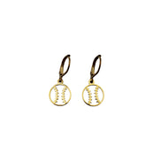 Dainty Baseball Softball Earrings