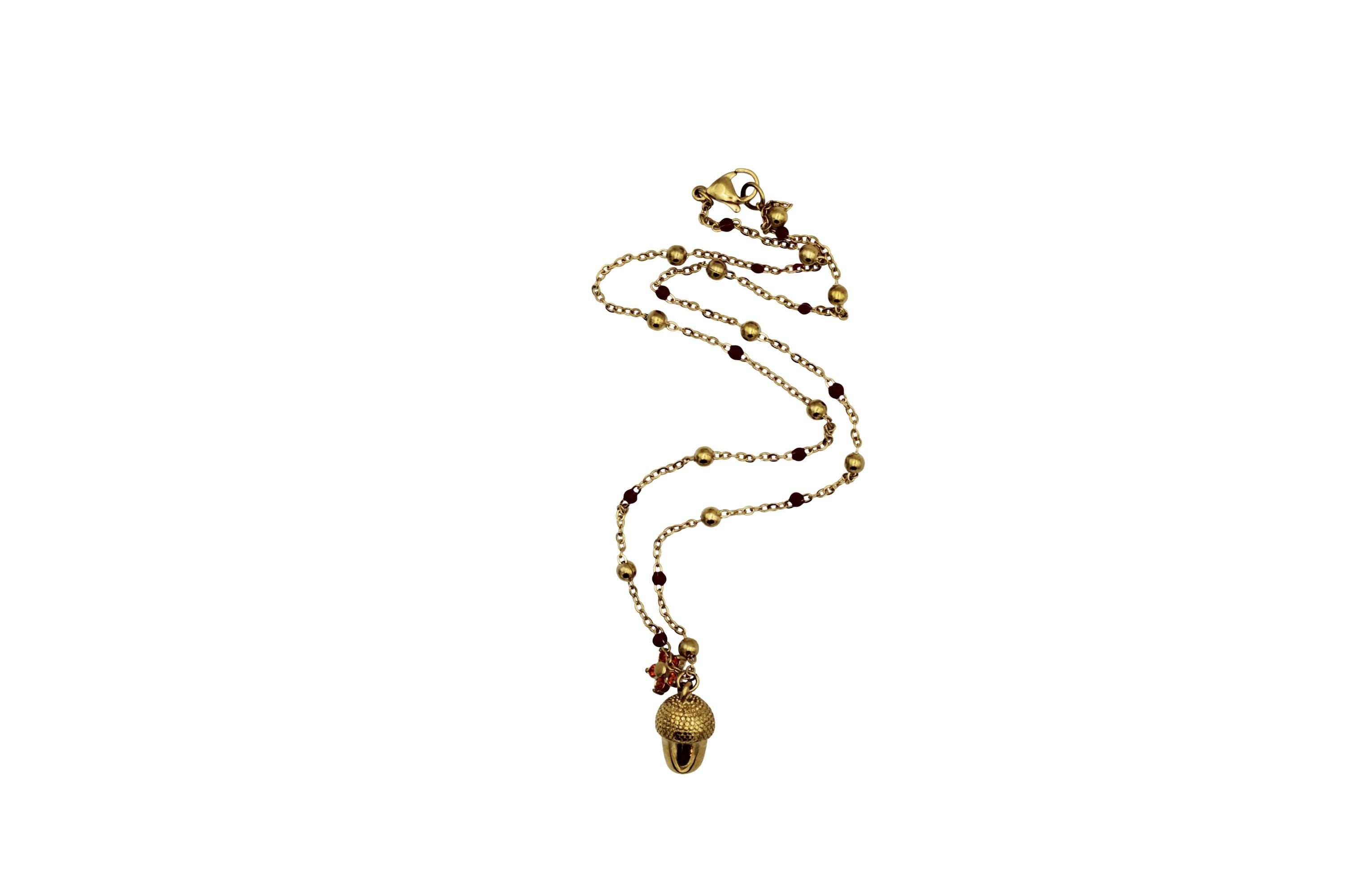 Acorn Charm Necklace