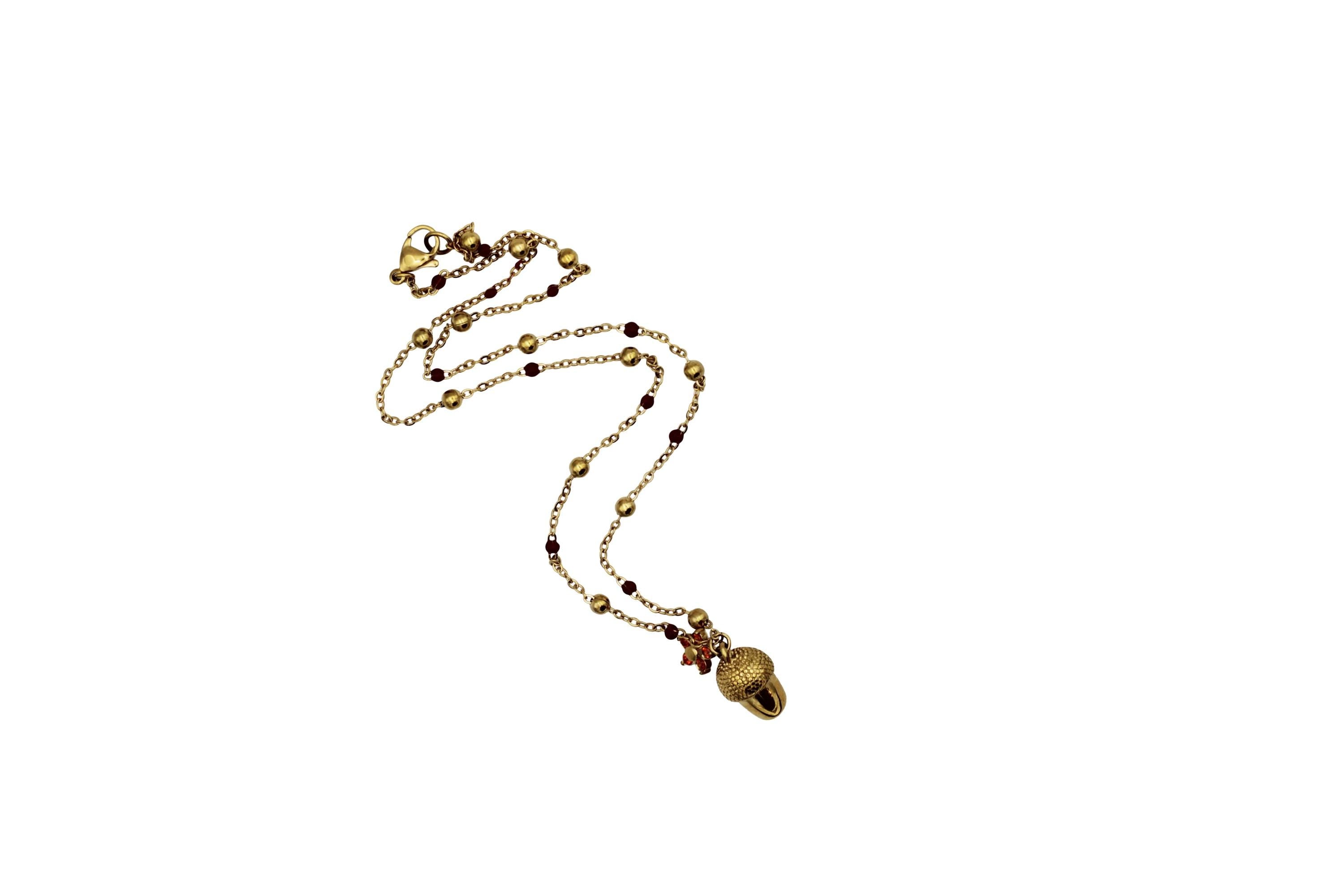 Acorn Charm Necklace