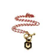Black & Pink Heart Necklace