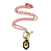 Black & Pink Heart Necklace