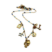 Colorful Travel Multi Charm Necklace