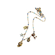Colorful Travel Multi Charm Necklace