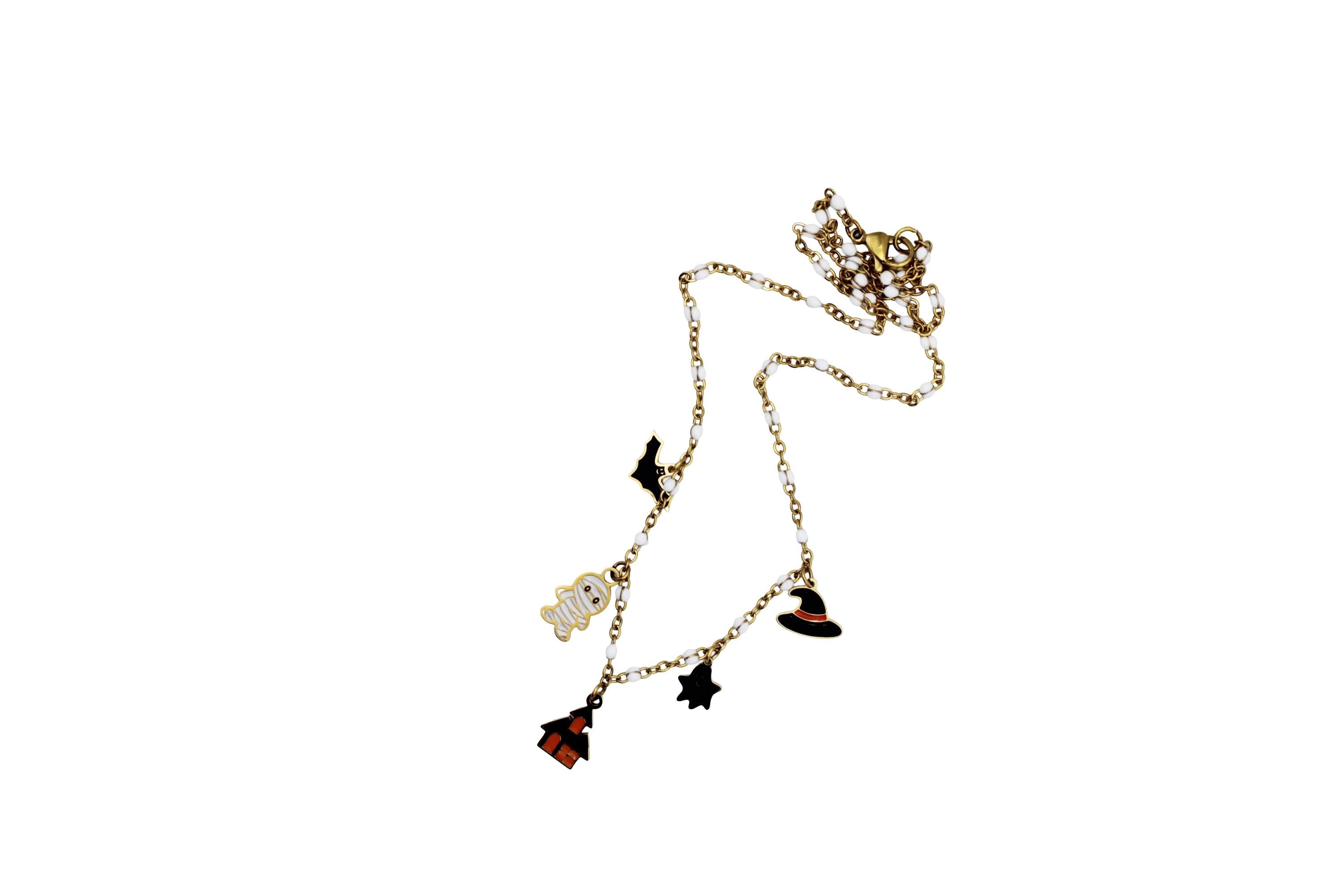 Spooky Halloween Multi Charm Necklace