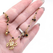 Spider Multi Charm Necklace