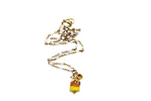 Load image into Gallery viewer, Spider Candy Corn Charm Necklace
