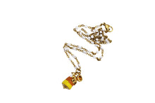 Load image into Gallery viewer, Spider Candy Corn Charm Necklace
