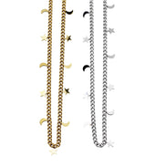 Star & Moon Layering Necklace