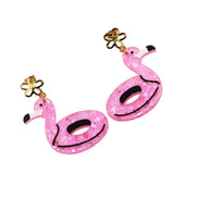 Flamingo Floatie Earrings