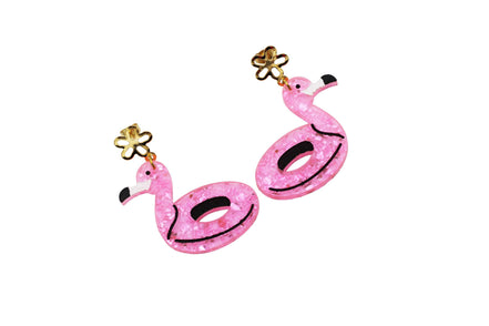 Flamingo Floatie Earrings