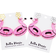 Flamingo Floatie Earrings