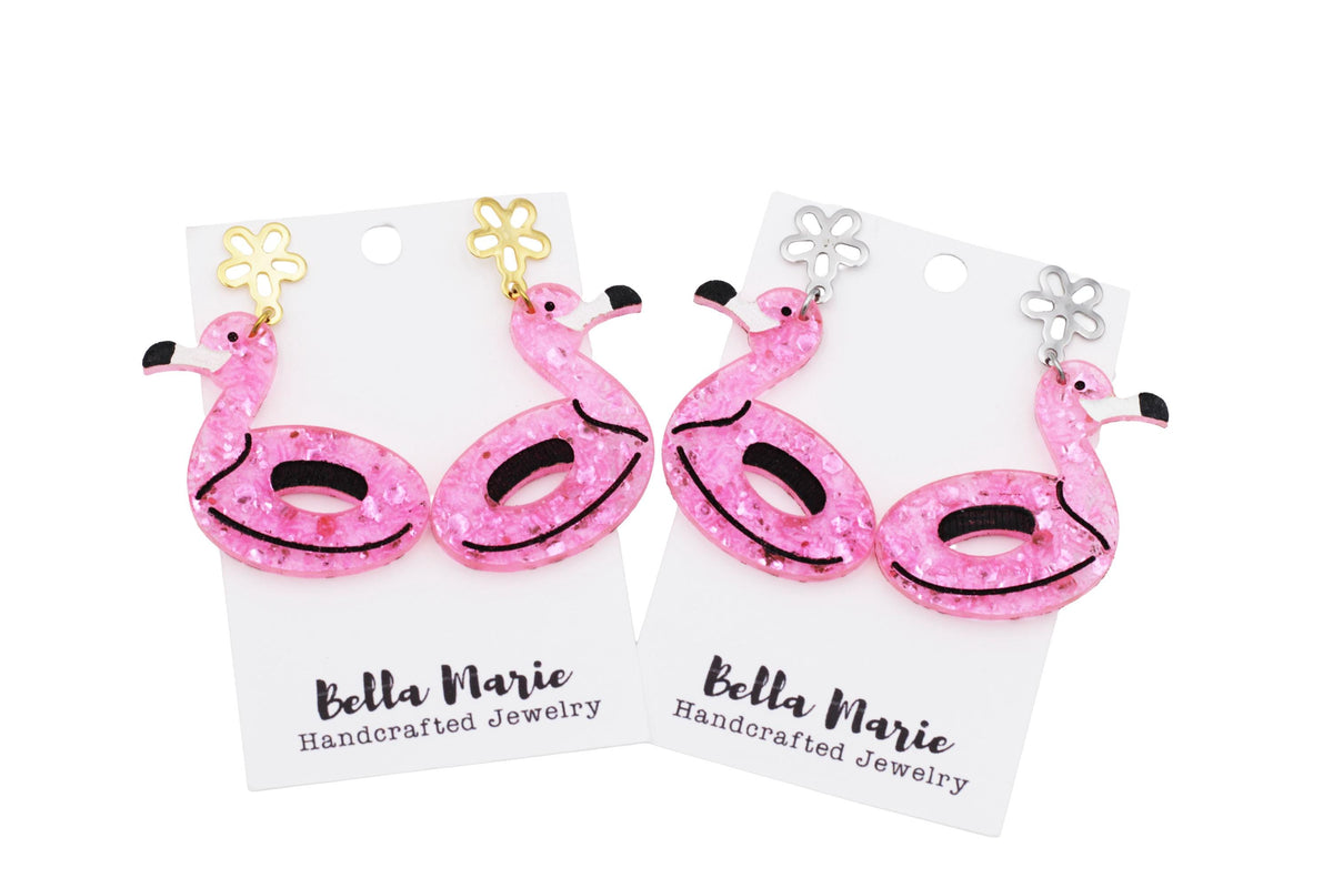 Flamingo Floatie Earrings