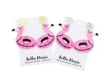 Load image into Gallery viewer, Flamingo Floatie Earrings

