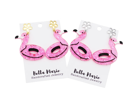 Flamingo Floatie Earrings