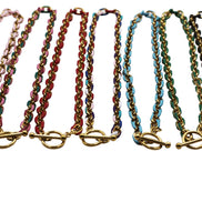 Chunky Enamel Chain Toggle Necklace