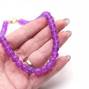 Purple Beaded Necklace