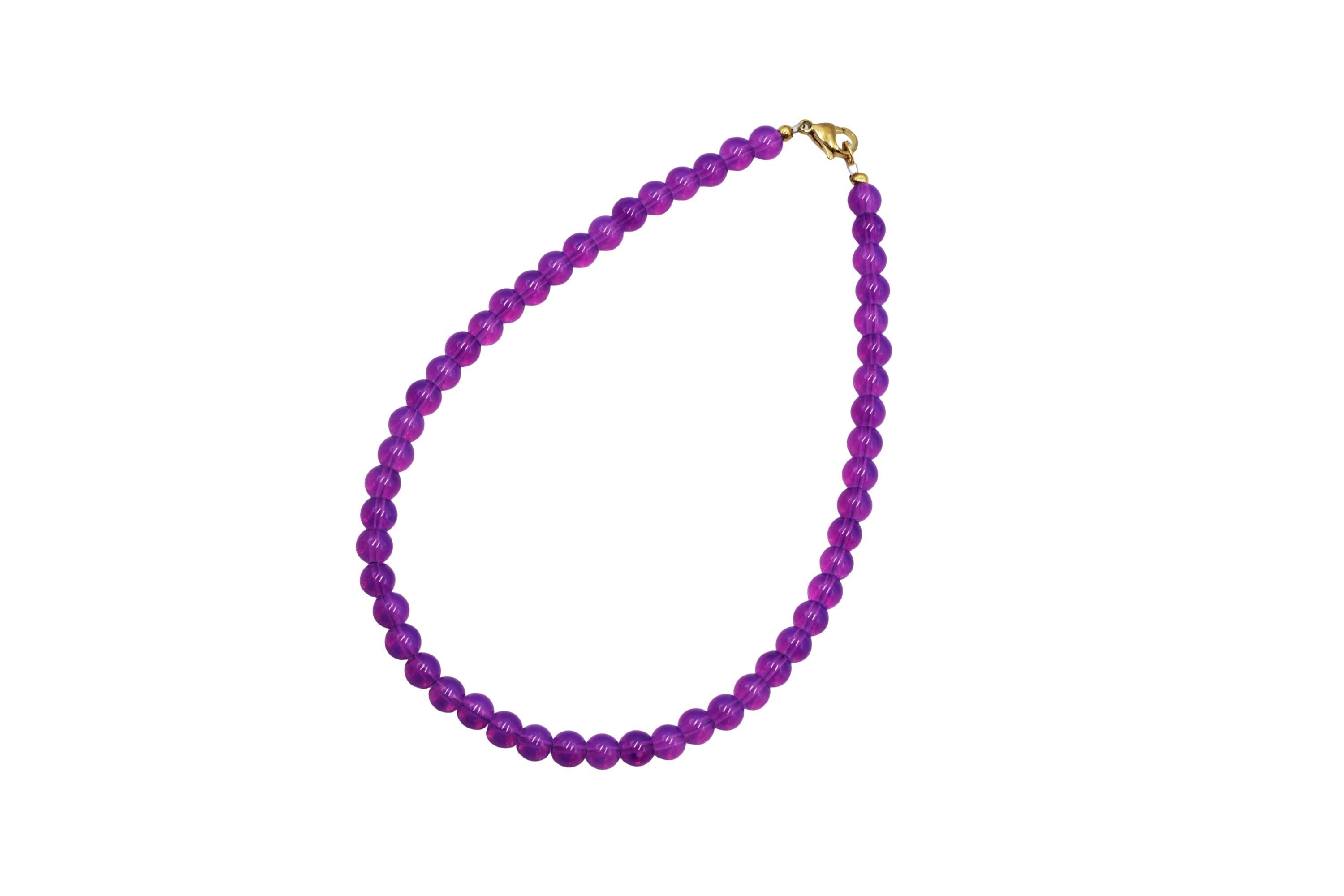 Purple Beaded Necklace