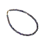 Purple Faceted Bead Necklace
