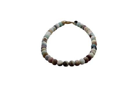 Matte Amazonite Bead Necklace