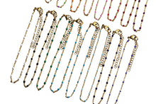 Load image into Gallery viewer, Gold Enamel Anklet
