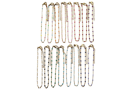 Gold Enamel Bracelet