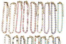 Load image into Gallery viewer, Gold Enamel Oversized Curb Chain Bracelet
