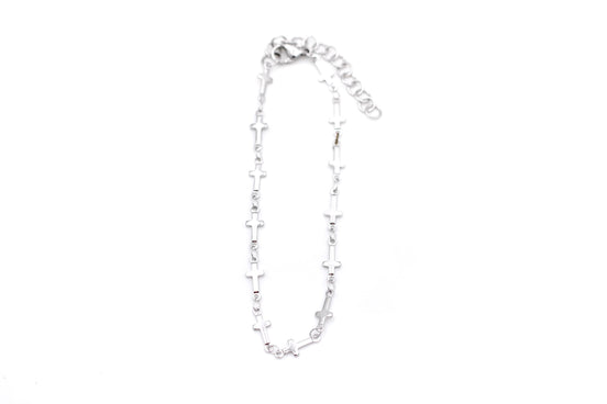 Cross Chain Anklet