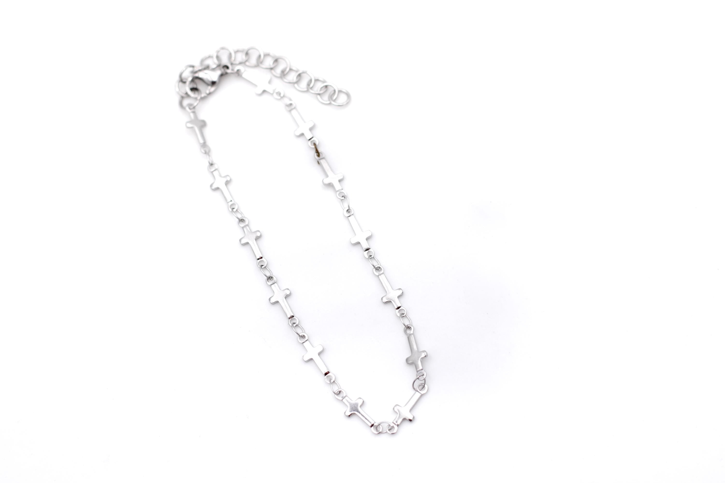 Cross Chain Anklet