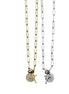 Cross & Rhinestone Charm Necklace