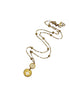 Gold Enamel Quatrefoil Necklace