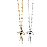 Bow Cluster Charm Necklace