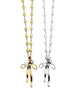 Bow Cluster Charm Necklace
