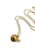 Gold Baseball Softball Charm Necklace
