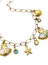 Mermaid Sea Shell Multi Charm Necklace