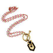 Black & Pink Heart Necklace