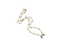 Load image into Gallery viewer, Gold Rhinestone NE Necklace
