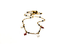 Load image into Gallery viewer, Red &amp; White Lightning Necklace
