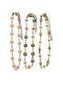 Gold Enamel Flower Anklet