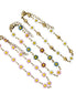 Gold Enamel Flower Bracelet