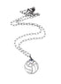 Silver Volleyball Necklace