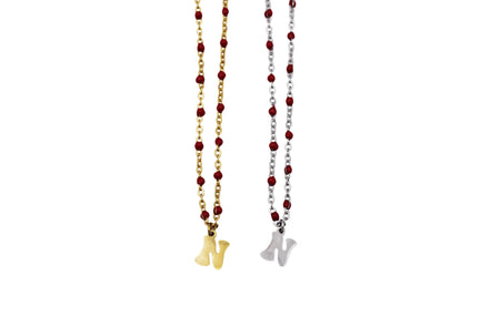 Retro N Charm Necklace