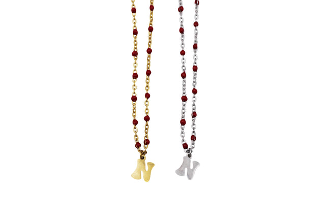 Retro N Charm Necklace