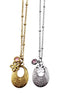 Oval Floral Charm Necklace