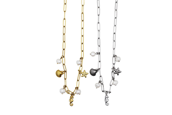 Nautical Multi Charm Necklace