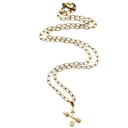 Gold Double Arrows Necklace