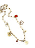 Gold N Multi Charm Necklace